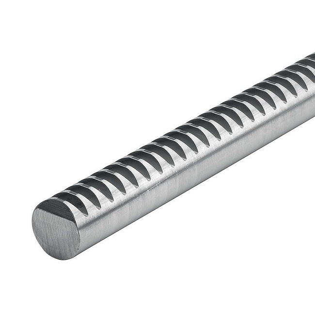 Round Square Threaded Rack SR25/25R/1 2.5 MOD x 25mm Diameter Round Steel Rack - 1MTR LG - Ashley ...